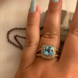 David Yurman Blue Topaz Ring